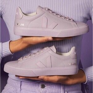 Veja Campo Low-Top Sneakers Womens 11.5 Lilac Purple Leather
